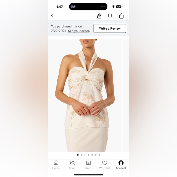 Petal & pup Amira halter & Amira palm shorts - Picture 3 of 8